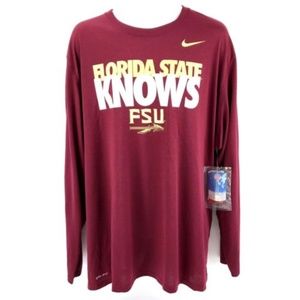 Nike Dri-Fit Men Florida State Seminoles FSU Shirt